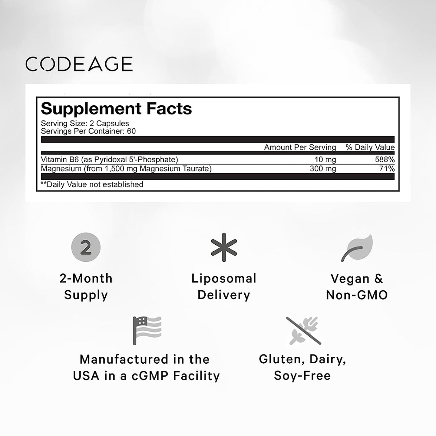 Codeage Liposomal Magnesium Taurate+ - Bodybuilding.com